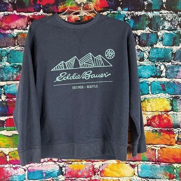 Eddie Bauer Seattle Graphic Sweatshirt Crewneck Size Small - Picture 1 of 5